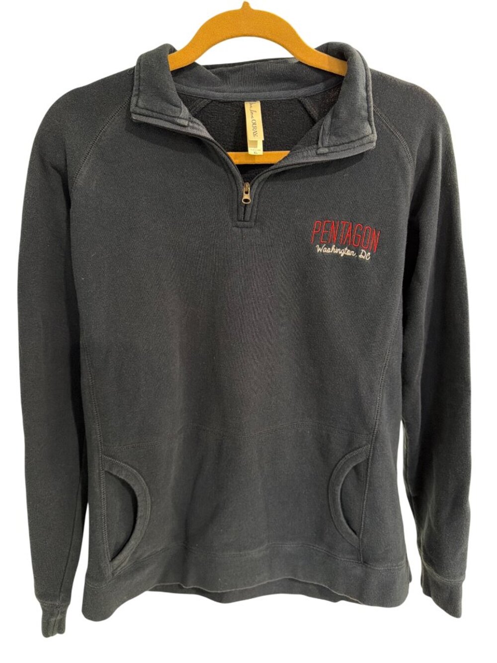 Pentagon Washington DC Quarter-Zip Sweatshirt XL Navy Blue By Ouray